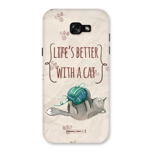 Cute Cat Back Case for Galaxy A7 (2017)