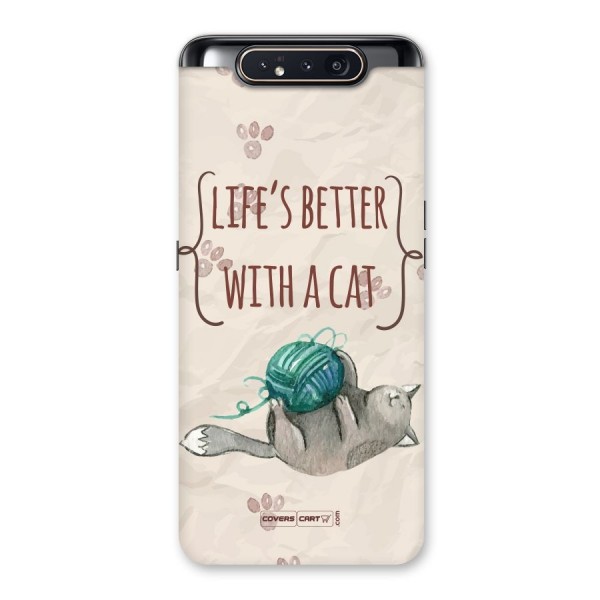 Cute Cat Back Case for Galaxy A80