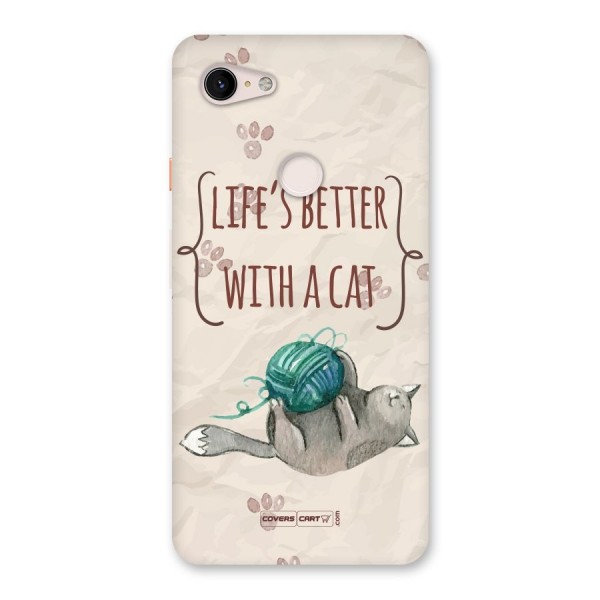 Cute Cat Back Case for Google Pixel 3 XL