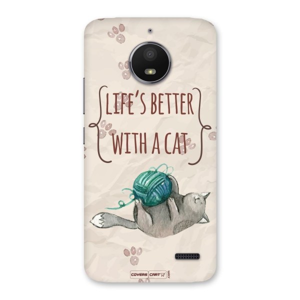 Cute Cat Back Case for Moto E4