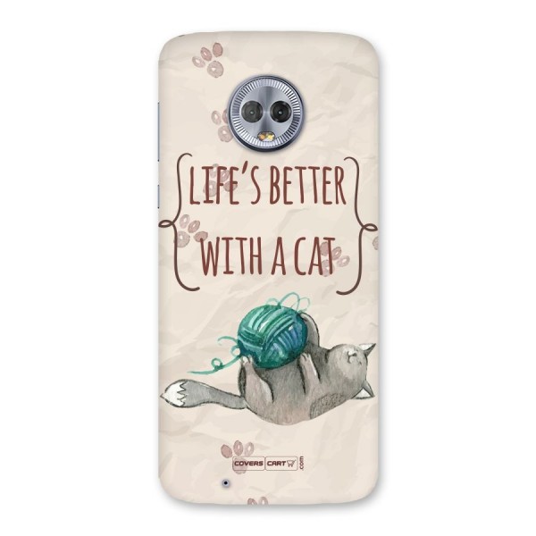 Cute Cat Back Case for Moto G6