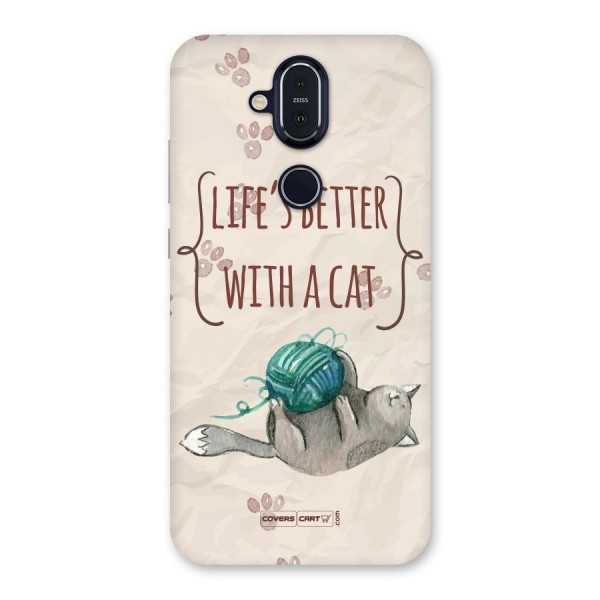 Cute Cat Back Case for Nokia 8.1