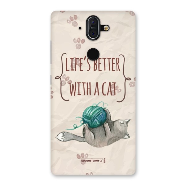 Cute Cat Back Case for Nokia 8 Sirocco