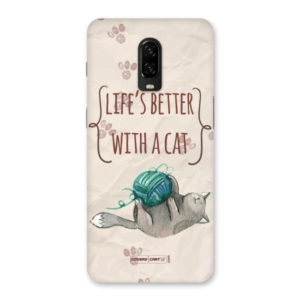 Cute Cat Back Case for OnePlus 6T