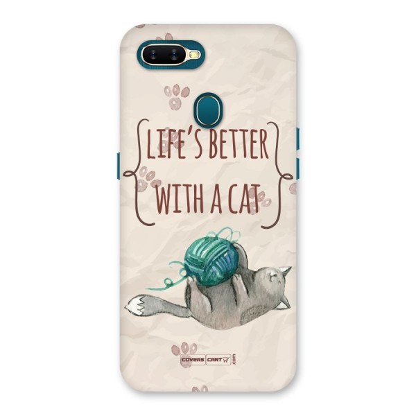 Cute Cat Back Case for Oppo A12