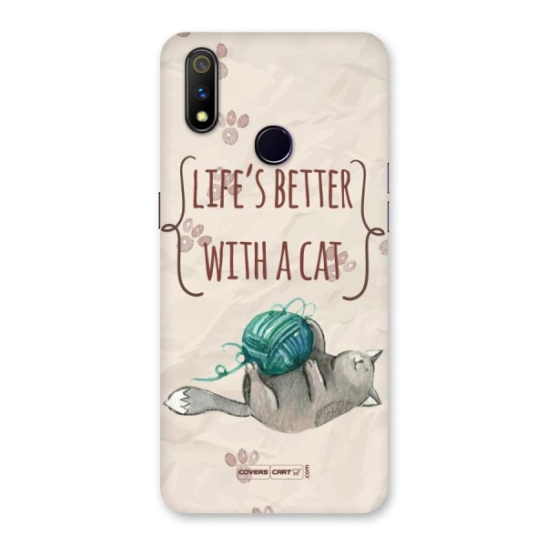 Cute Cat Back Case for Realme 3 Pro