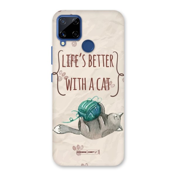 Cute Cat Back Case for Realme C12