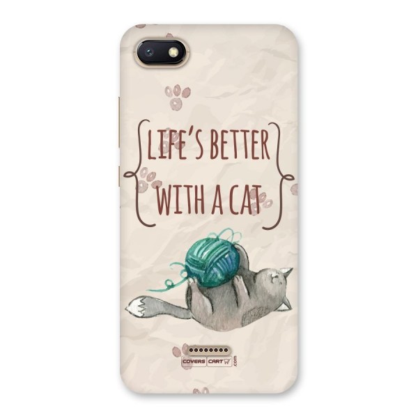 Cute Cat Back Case for Redmi 6A