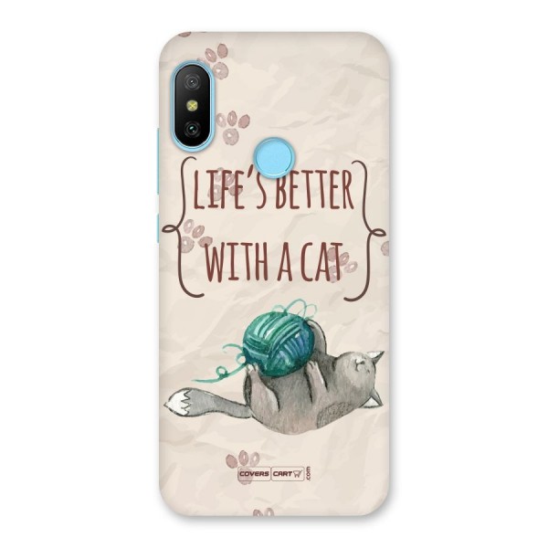 Cute Cat Back Case for Redmi 6 Pro