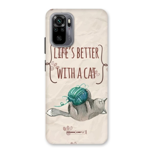 Cute Cat Back Case for Redmi Note 10