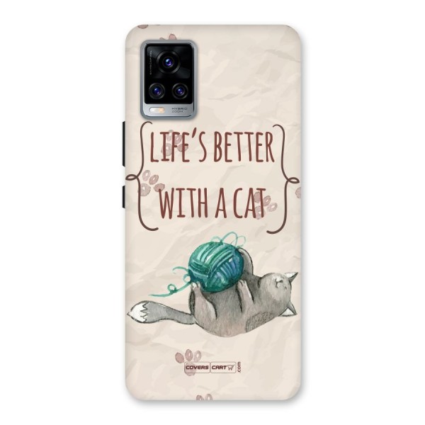 Cute Cat Back Case for Vivo V20 Pro