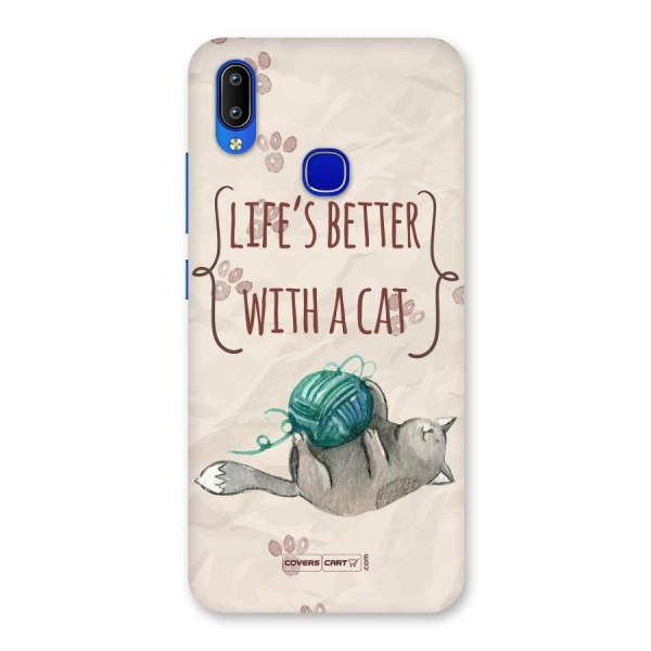 Cute Cat Back Case for Vivo Y91