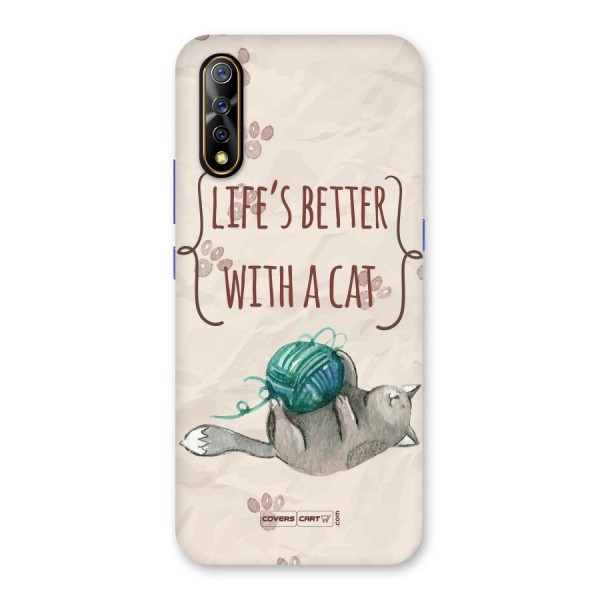 Cute Cat Back Case for Vivo Z1x