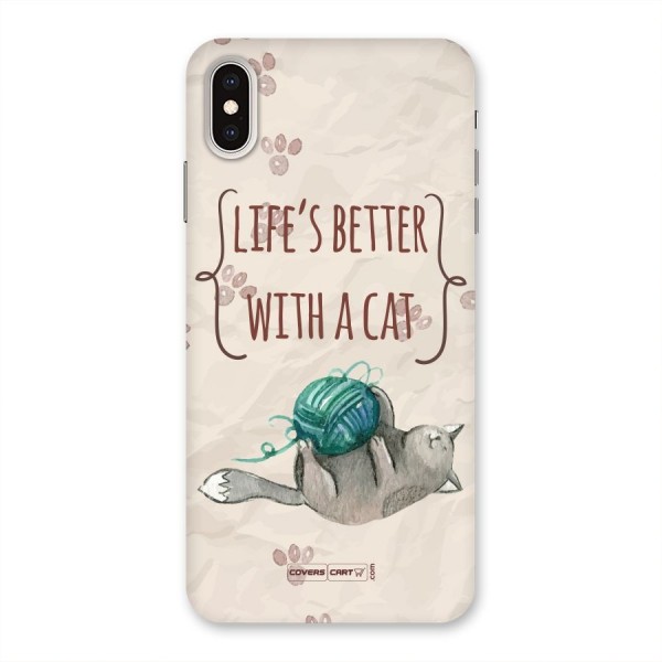 Cute Cat Back Case for iPhone XS Max