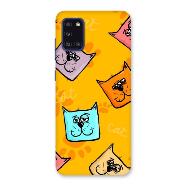 Cute Cat Pattern Back Case for Galaxy A31