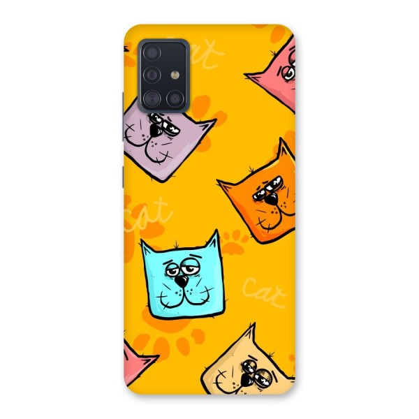 Cute Cat Pattern Back Case for Galaxy A51