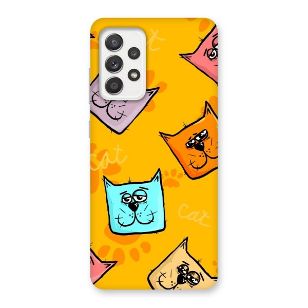 Cute Cat Pattern Back Case for Galaxy A52