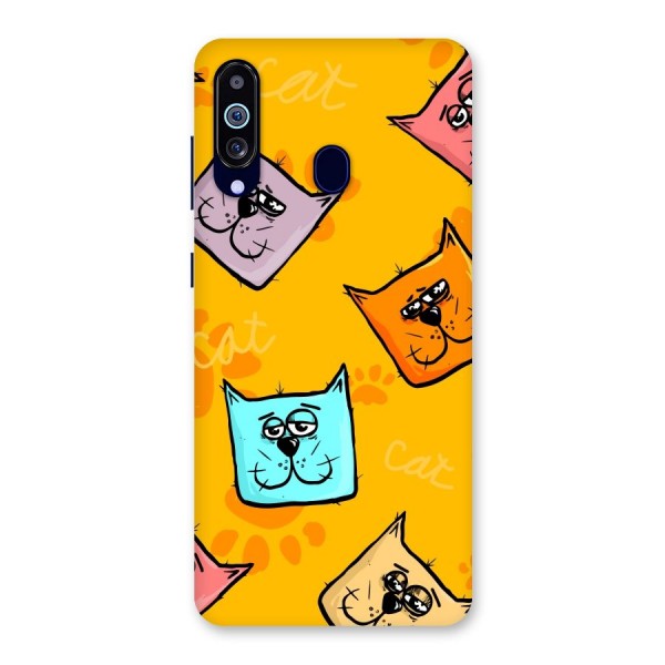 Cute Cat Pattern Back Case for Galaxy A60