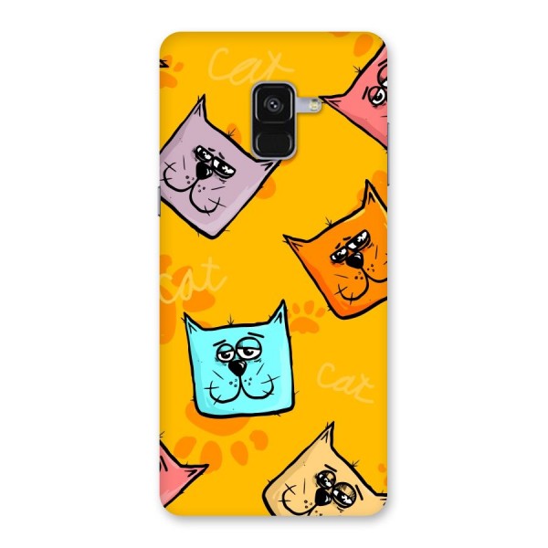 Cute Cat Pattern Back Case for Galaxy A8 Plus