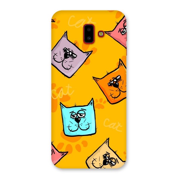 Cute Cat Pattern Back Case for Galaxy J6 Plus