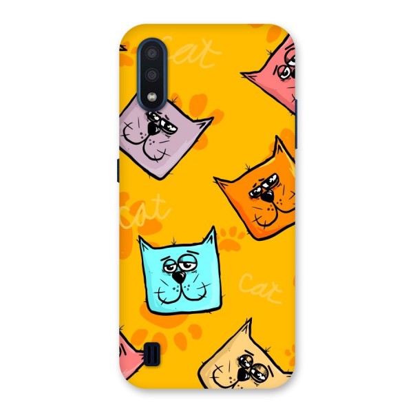 Cute Cat Pattern Back Case for Galaxy M01