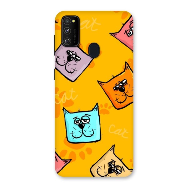 Cute Cat Pattern Back Case for Galaxy M21