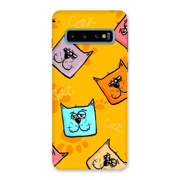 Cute Cat Pattern Back Case for Galaxy S10