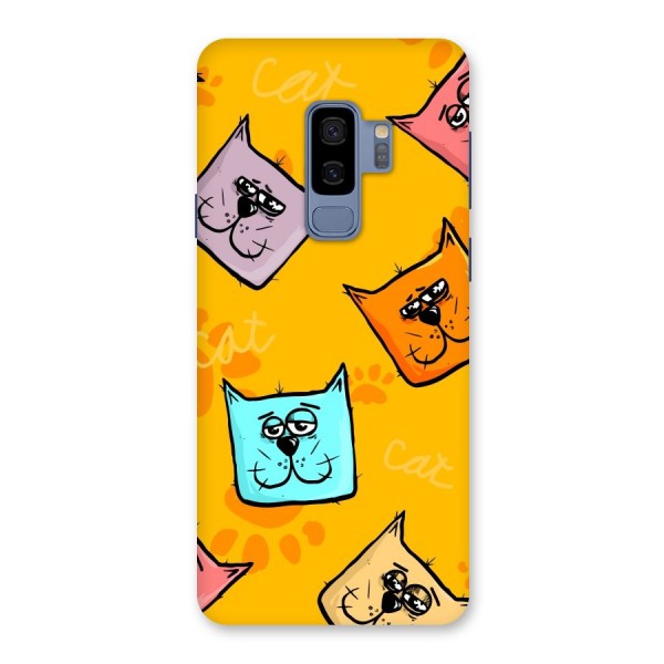 Cute Cat Pattern Back Case for Galaxy S9 Plus