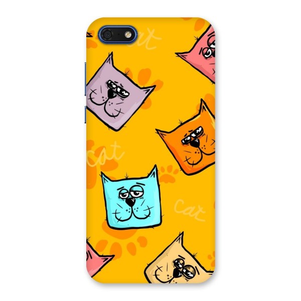 Cute Cat Pattern Back Case for Honor 7s