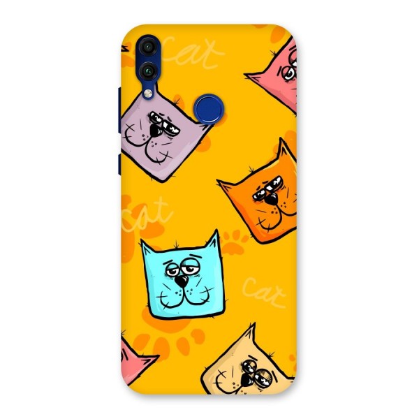 Cute Cat Pattern Back Case for Honor 8C