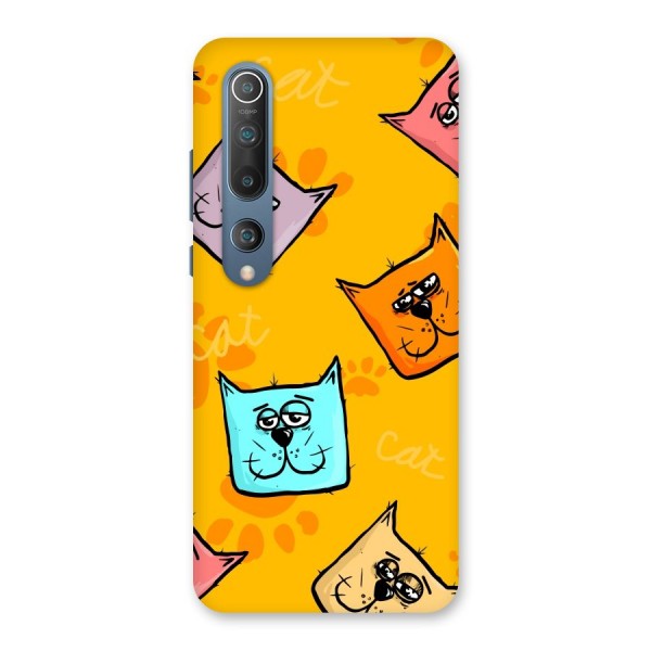 Cute Cat Pattern Back Case for Mi 10