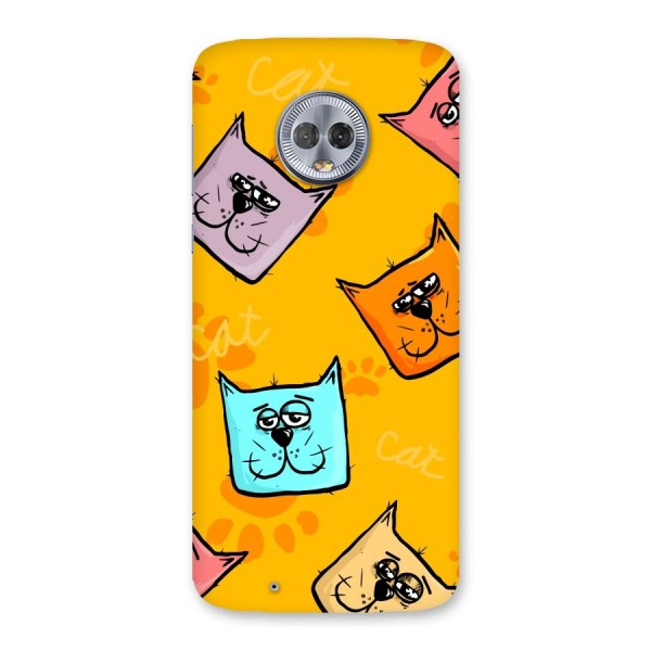 Cute Cat Pattern Back Case for Moto G6