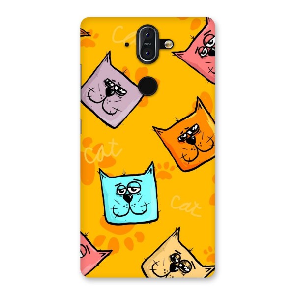 Cute Cat Pattern Back Case for Nokia 8 Sirocco