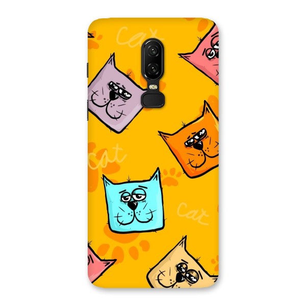 Cute Cat Pattern Back Case for OnePlus 6