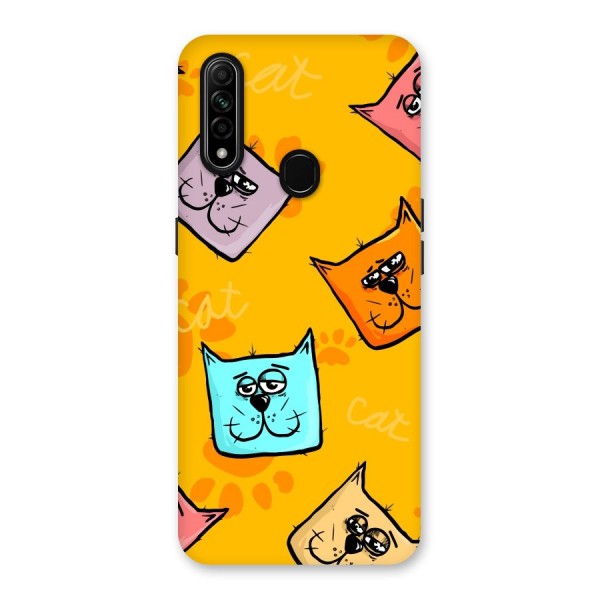 Cute Cat Pattern Back Case for Oppo A31