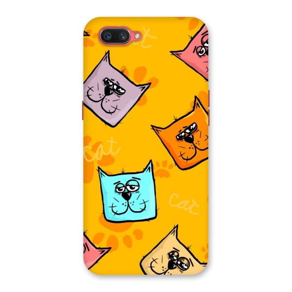 Cute Cat Pattern Back Case for Oppo A3s