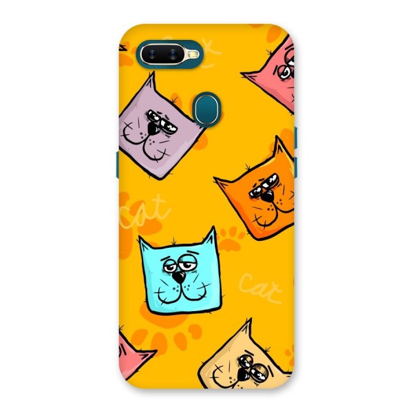 Cute Cat Pattern Back Case for Oppo A7