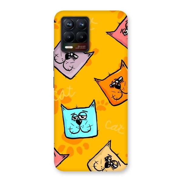 Cute Cat Pattern Back Case for Realme 8