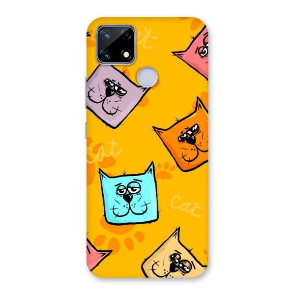 Cute Cat Pattern Back Case for Realme Narzo 20