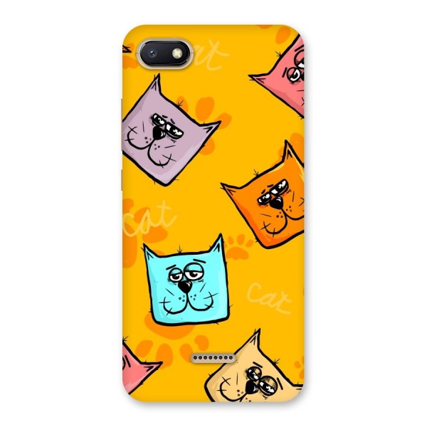 Cute Cat Pattern Back Case for Redmi 6A