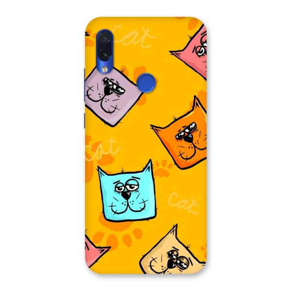 Cute Cat Pattern Back Case for Redmi Note 7