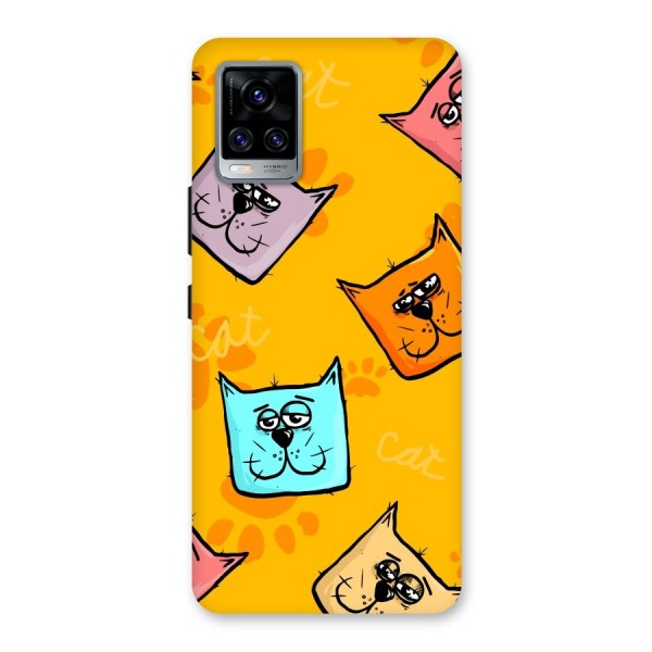 Cute Cat Pattern Back Case for Vivo V20 Pro