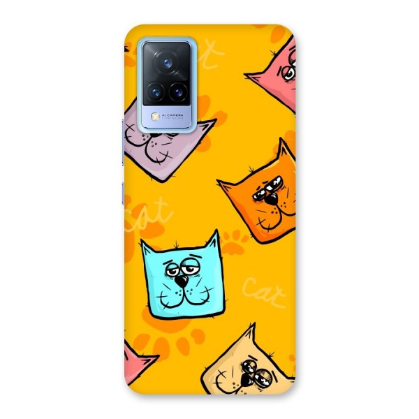 Cute Cat Pattern Back Case for Vivo V21 5G