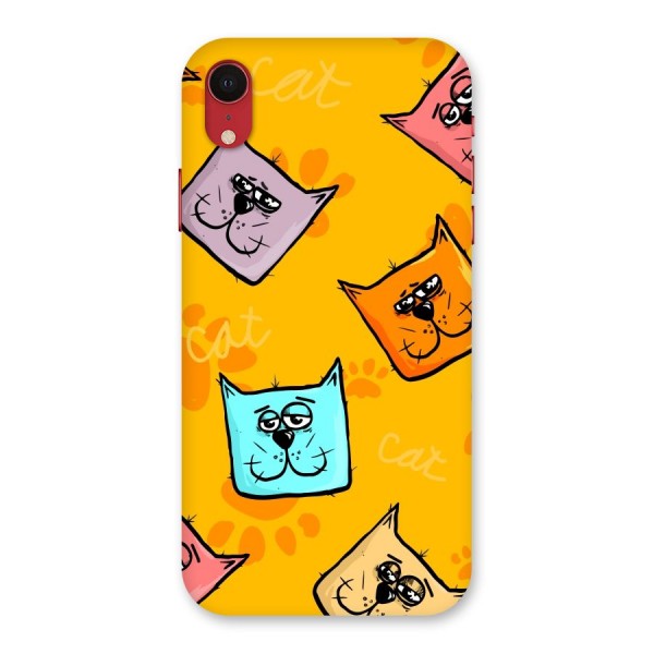 Cute Cat Pattern Back Case for iPhone XR