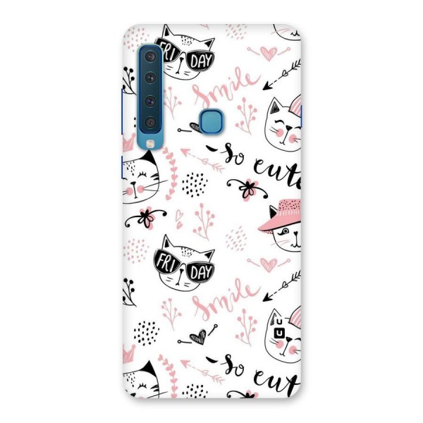 Cute Cat Swag Back Case for Galaxy A9 (2018)