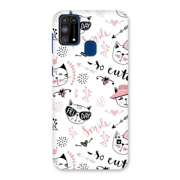 Cute Cat Swag Back Case for Galaxy F41