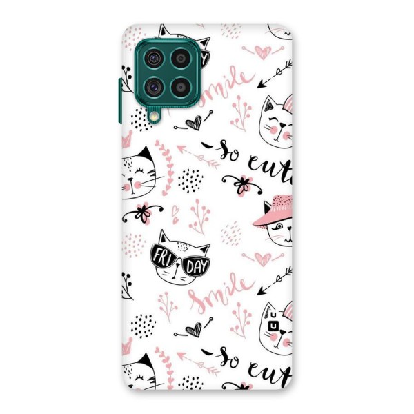 Cute Cat Swag Back Case for Galaxy F62