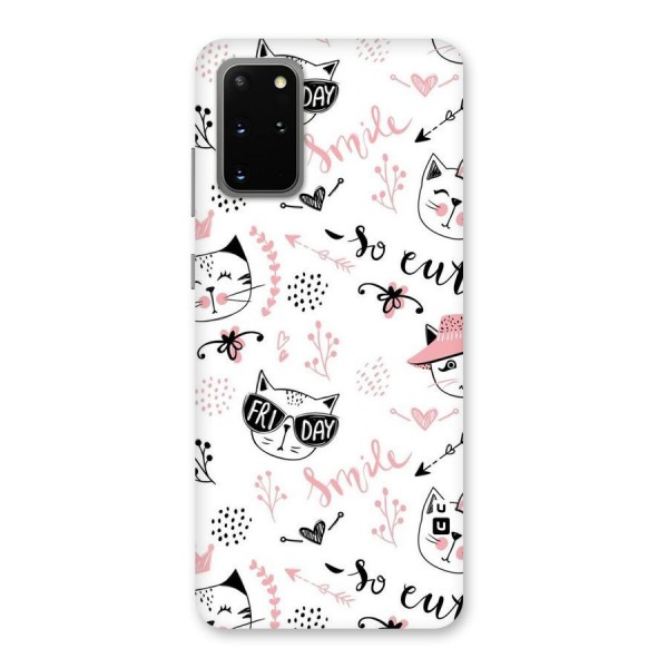 Cute Cat Swag Back Case for Galaxy S20 Plus