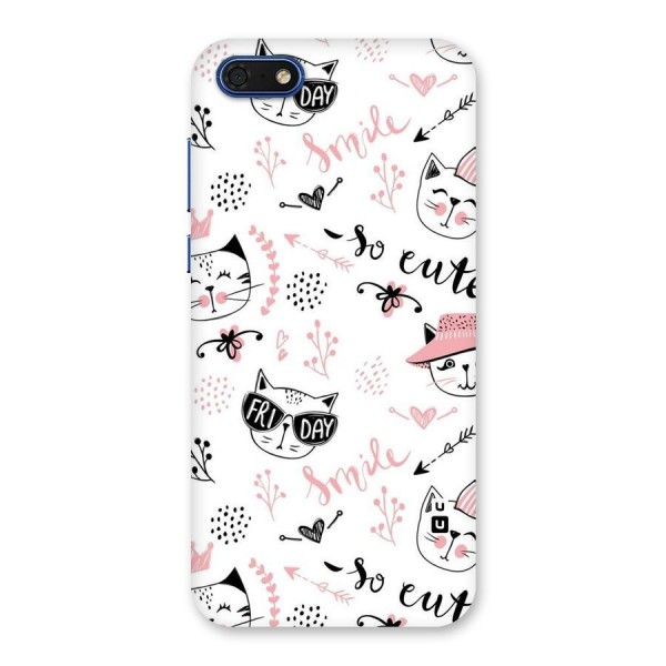 Cute Cat Swag Back Case for Honor 7s