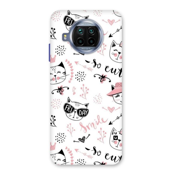 Cute Cat Swag Back Case for Mi 10i